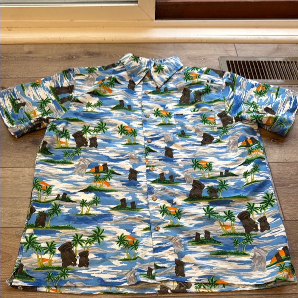 Tropical Print Short Sleeve Shirt
